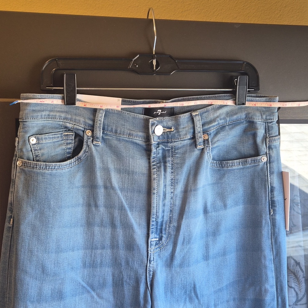 NWT 7 For All Mankind Blue Denim Jeans - Picture 3 of 5